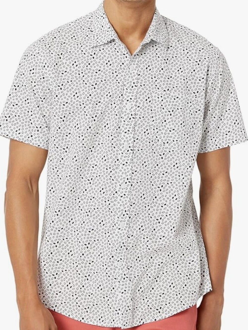 Amazon essentials men's buttoned-down short sleeve. Lightweight.
